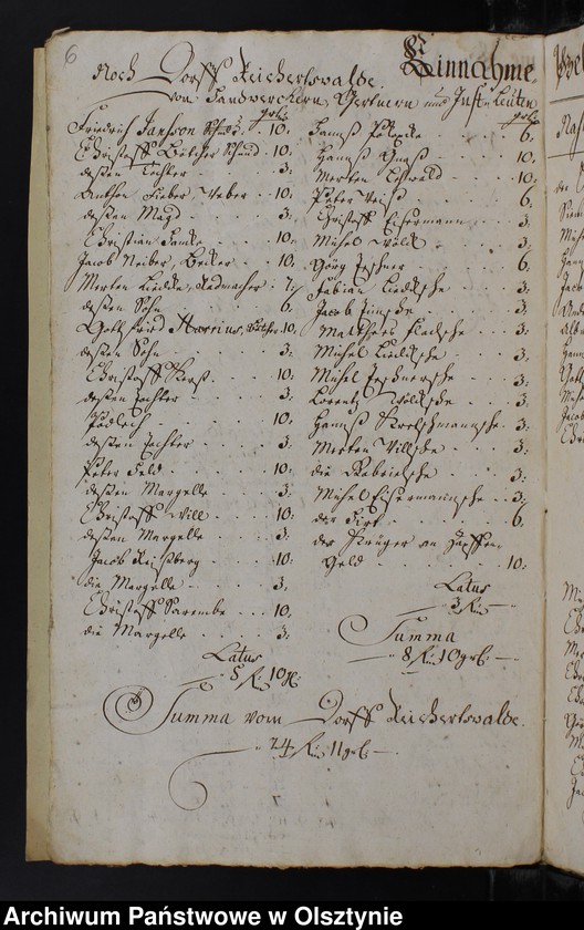 image.from.unit.number "Jahr Rechnung der Silberbachschen Kirchen"