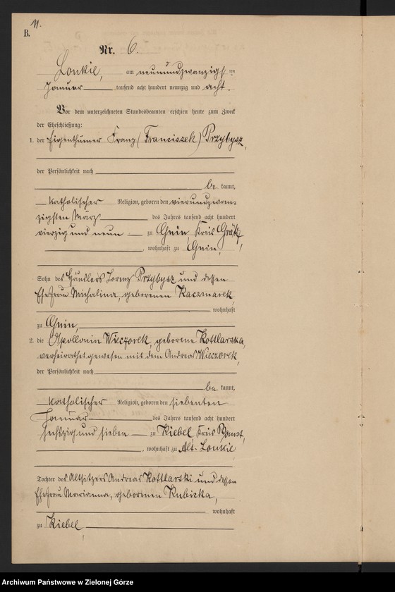 Obraz 14 z jednostki "[Księga małżeństw]"