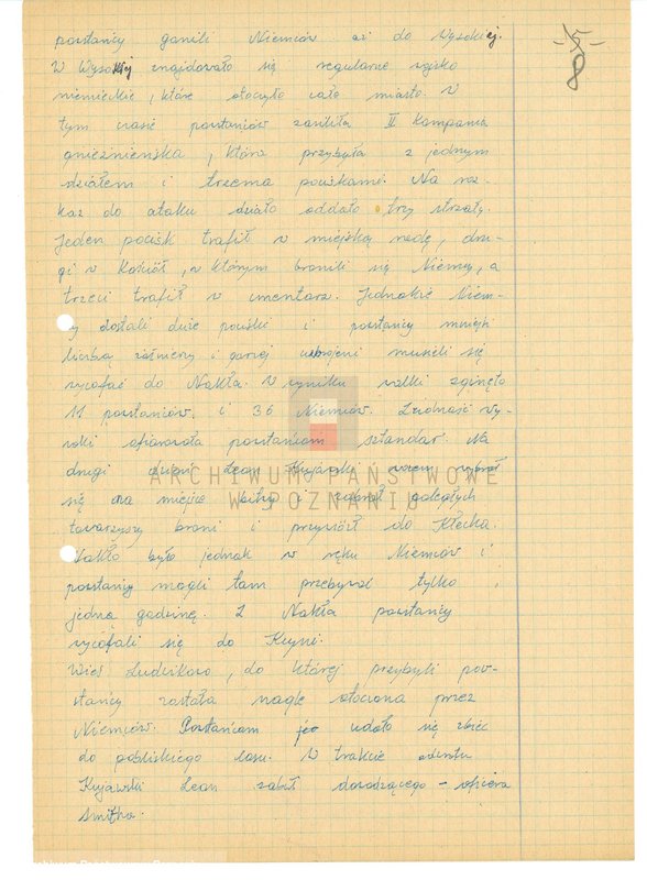 Obraz 20 z jednostki "Relacje i wspomnienia dotyczące powstania wielkopolskiego: 1. Kiełczewo, powiat Kościan, województwo poznańskie, 2. Kłecko, powiat Gniezno, województwo poznańskie, 3. Kościan, powiat Kościan, województwo poznańskie, 4. Kobylin, powiat Krotoszyn, województwo poznańskie, 5. Kowalewo, powiat Pleszew, województwo poznańskie, 6. Koźmin, powiat Turek, województwo poznańskie. Zdjęcia: s.64 - fotografia autora relacji."