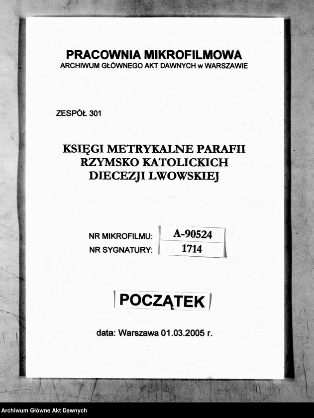 image.from.unit.number "Parafia: Złotniki. Dekanat: Podhajce. Księga metrykalna urodzeń dla całej parafii."
