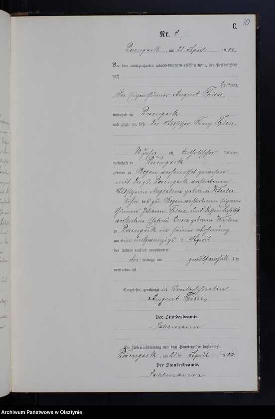 image.from.unit.number "Sterbe-Neben-Register Nr 1 - 43"