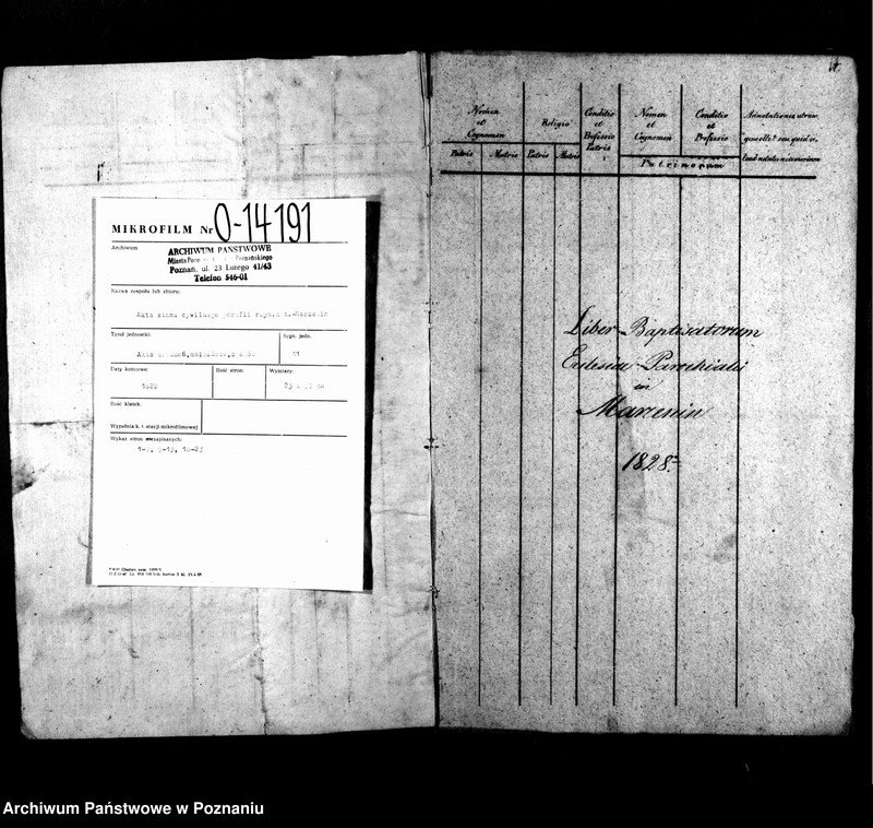 Obraz 3 z jednostki "Libri metrices baptisatorum, desponsatorum, mortuorum"