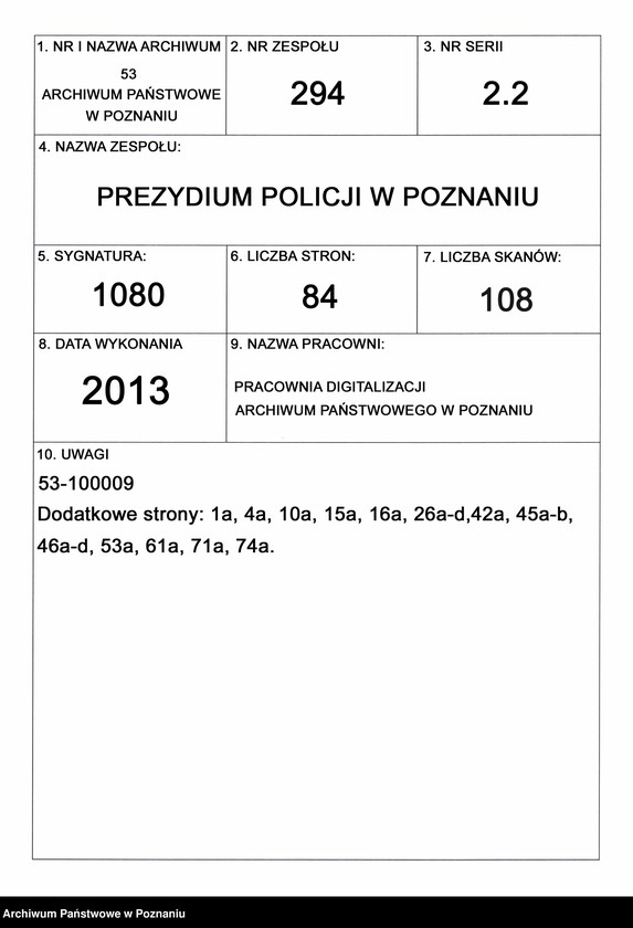 Obraz 1 z jednostki "A. betr. Hieronimus von Ruszczewski alias Zakrzewski"