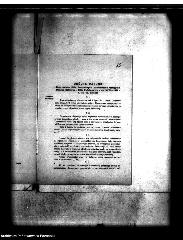 image.from.unit.number "/Umowy dzierżawne majątku Duszniki powiatu szamotulskiego/ zawarte między Towarzystwem Akcyjnym,,Siew" w Poznaniu a Okręgowym Urzędem Ziemskim"