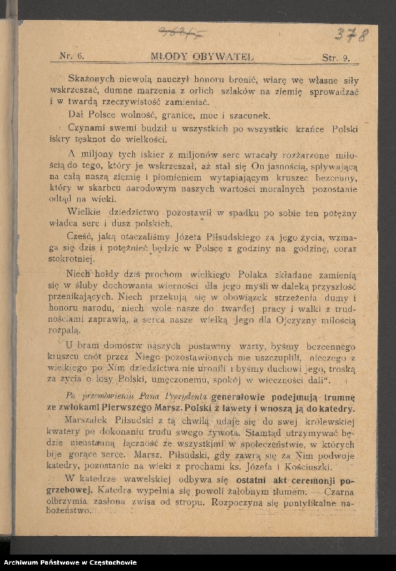 image.from.collection.number "85 rocznica śmierci Józefa Piłsudskiego"