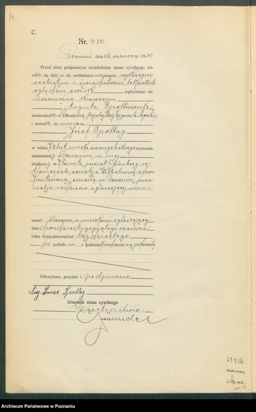 Obraz 6 z jednostki "Księga miejscowa zgonów tom III [Rejestr główny zgonów]"