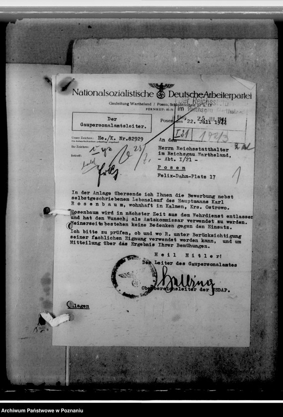 Obraz 5 z jednostki "Rosenbaum, Karl - komisarz obwodowy"