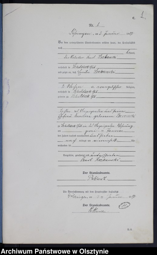 image.from.unit.number "Sterbe-Neben-Register Nr 1 - 26"