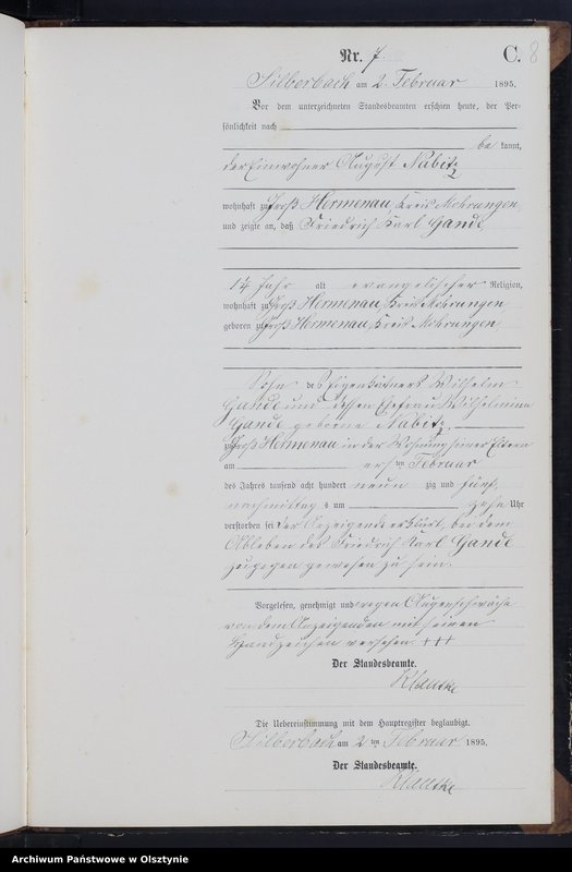 image.from.unit.number "Sterbe-Neben-Register Nr 1 - 45"