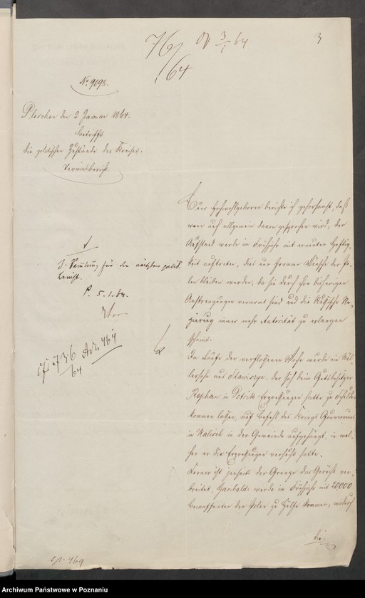 Obraz 7 z jednostki "Die von den Landräten der polnischen Grenzkreise über die öffentlichen Zustände zu erstattenden Wochenberichte."