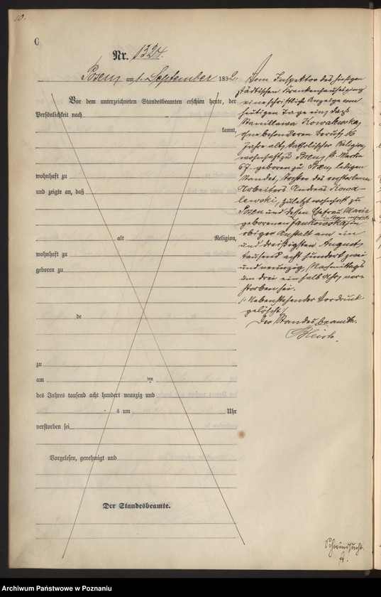 Obraz 13 z jednostki "Księga zgonów t. IV"