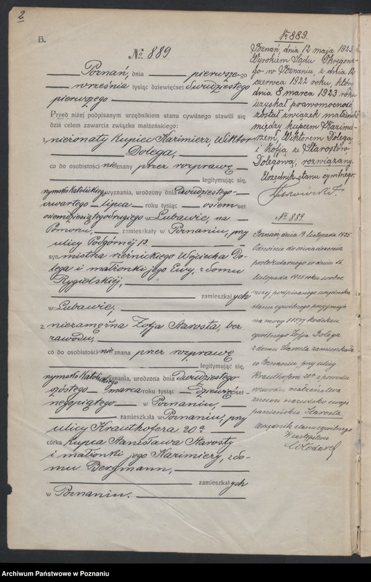 Obraz 4 z jednostki "Księga miejscowa małżeństw tom IV [Rejestr główny małżeństw]"