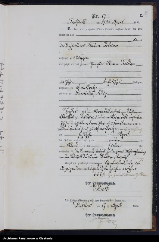 image.from.unit.number "Sterbe-Neben-Register Nr 1 - 49"