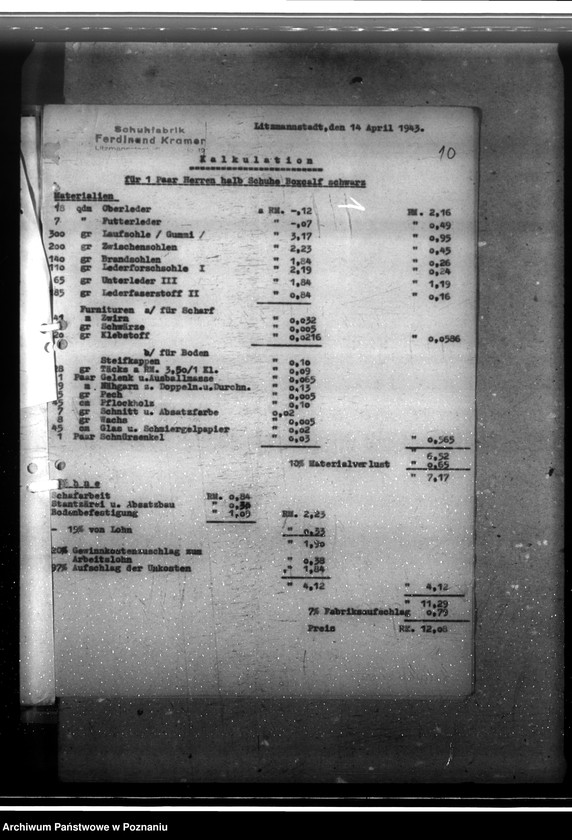 Obraz 13 z jednostki "Preise für Schuhwerk"