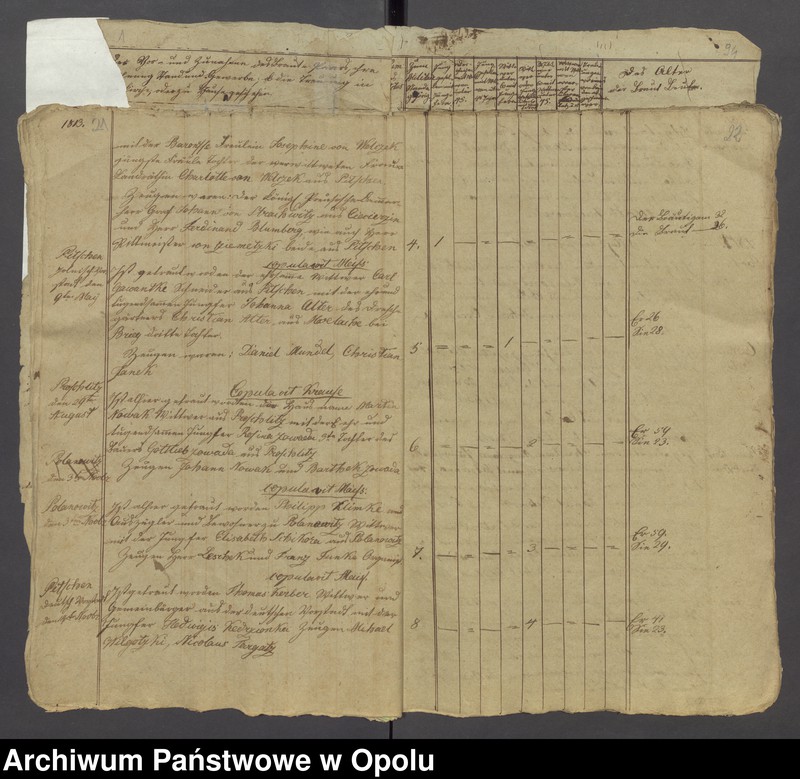 Obraz 15 z jednostki "[Parafia Rzymskokatolicka w Byczynie - księga ślubów z lat 1810-1840, 1842 oraz księga zgonów z lat 1819-1826, 1828-1842]"