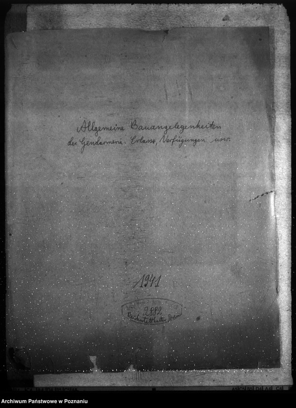 Obraz 4 z jednostki "Allgemeine Bauangelegenheiten der Gendarmerie. Erlase, Verfügungen unsw."