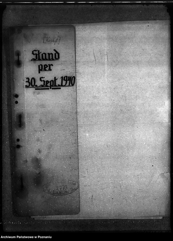 Obraz 4 z jednostki "Kredyt Stand per 30. IX. 1940."