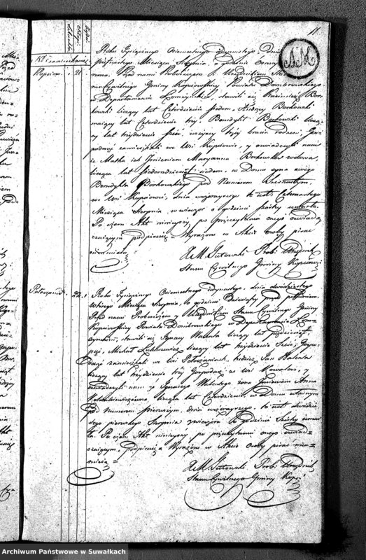 image.from.unit.number "Akta Zeszłych Gminy Kopciowskiey od 1-go Maia 1811 R."