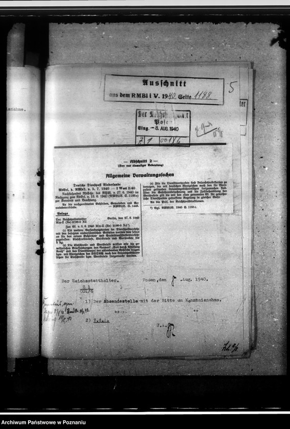 Obraz 9 z jednostki "Verkehr mit der Reichspost- allgemein"