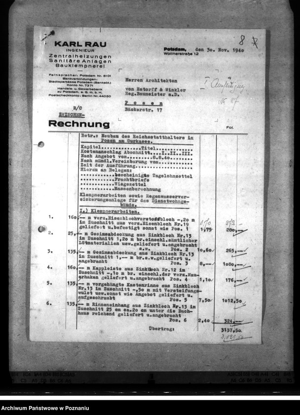 Obraz 12 z jednostki "Dienstwohngebäude des Reichsstatthalters Posen - nad jeziorem Góreckim"