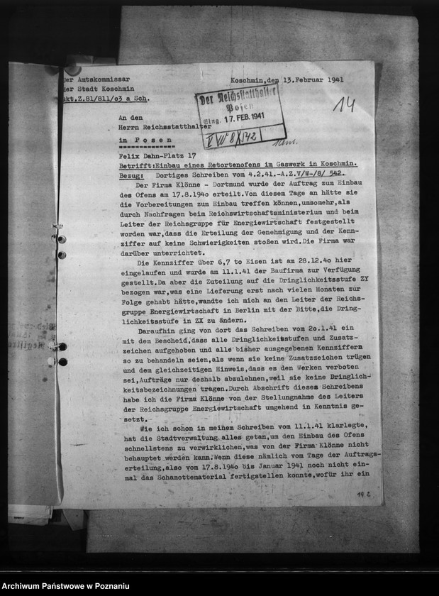 Obraz 18 z jednostki "Gaswerk - Koschmin (Koźmin)"