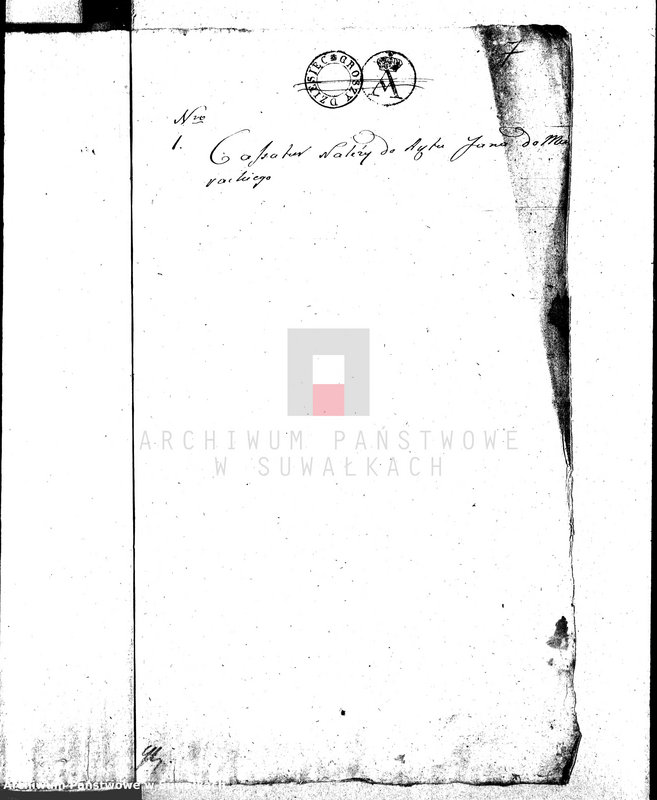 image.from.unit.number "Dowody do Akt Małżeństwa Gminy Wigierskiey od dnia 1 Maja 1814 Roku do dnia ostatniego Grudnia 1815 Roku."