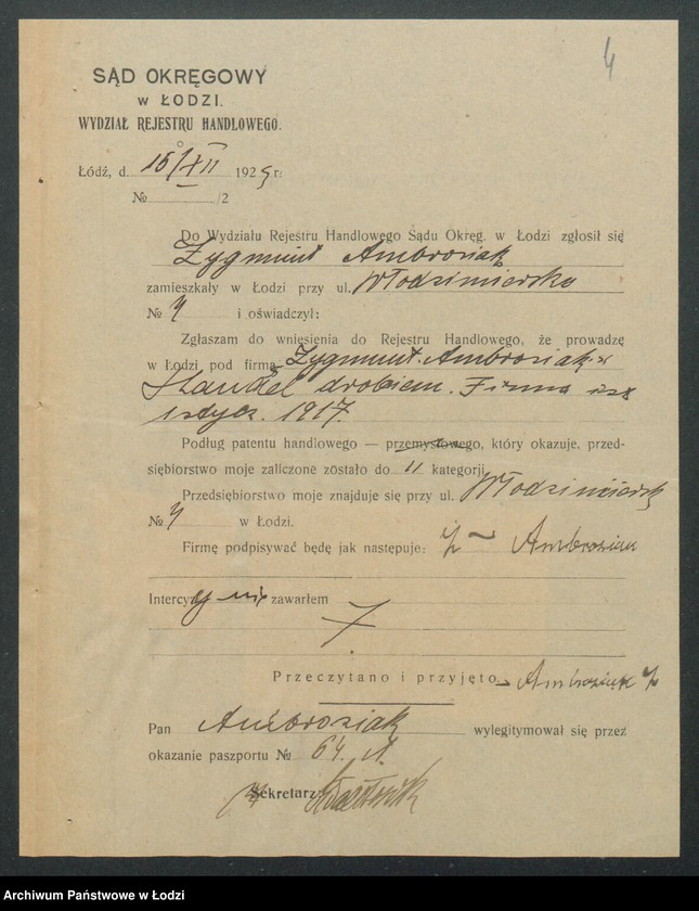 Obraz 6 z jednostki "Zygmunt Ambroziak – handel drobiem"