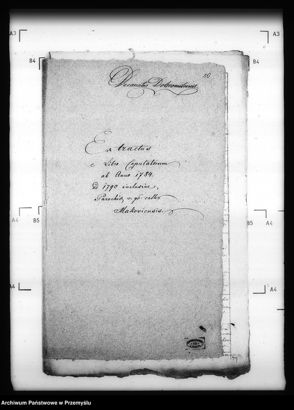 image.from.unit.number "[Kopie ksiąg metrykalnych parafii Makowa z filiami Huwniki, Leszczyny (dekanat Dobromil)]"