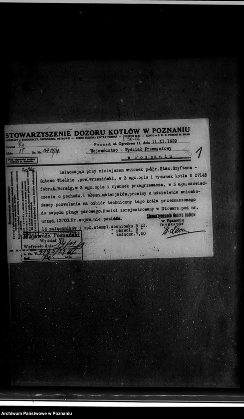 Obraz 5 z jednostki "Gorzelnia rolnicza St. Szyftera we wsi Gutowo Wielkie powiat wrzesiński nr woj. kotła 6387"