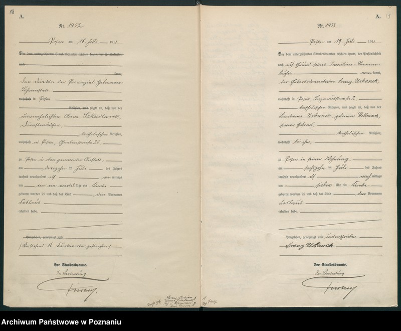 Obraz 12 z jednostki "Księga miejscowa urodzeń tom IV [Rejestr główny urodzeń]"