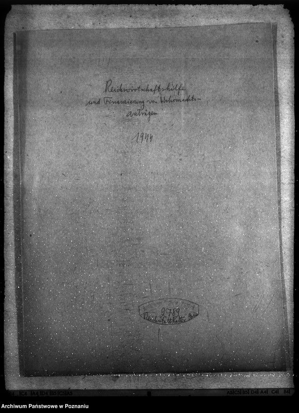 Obraz 4 z jednostki "Reichswirtschaftshilfe und Finanzierung von Wehrmachtsanträgen"