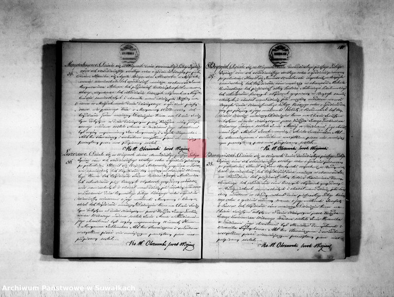 image.from.unit.number "Duplikat aktu urodzonych, zaślubionych i zmarłych parafii wigierskiej z roku 1866"