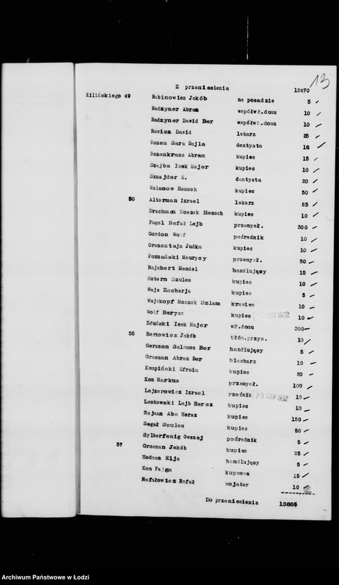 Obraz 16 z jednostki "Rejestr poborczy"