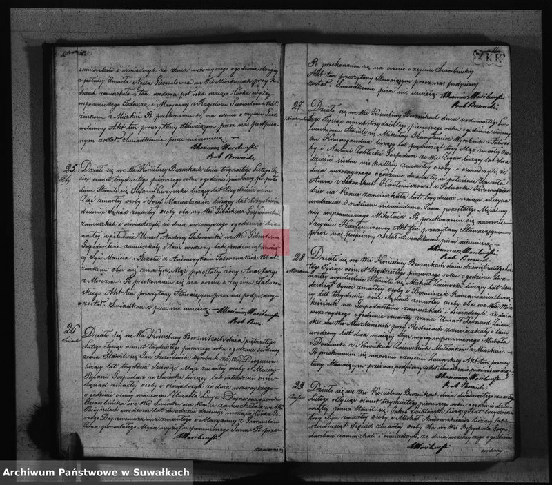 Obraz 9 z jednostki "Duplikat Aktów Stanu Cywilnego- Urodzonych, Zaślubionych i Zeszłych Katolików w Parafij Berznickiej z roku 1831."