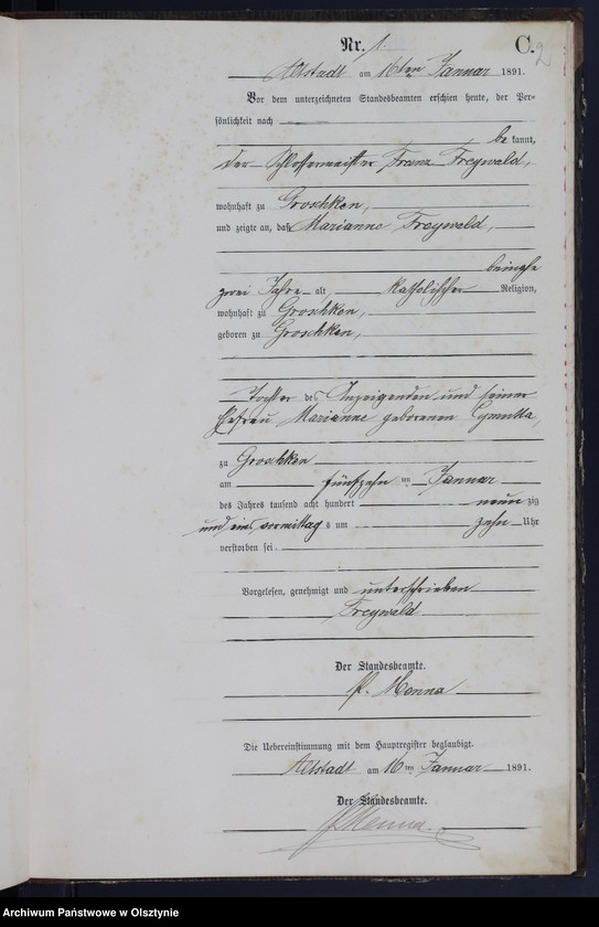 image.from.unit.number "Sterbe-Neben-Register Nr 1 - 43"