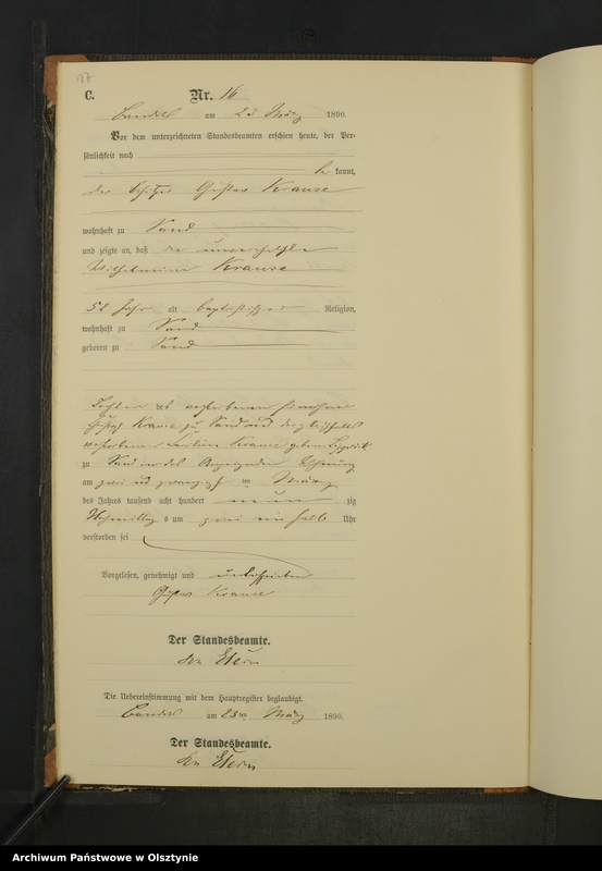 image.from.unit.number "Sterbe-Neben-Register Nr 1 - 33"