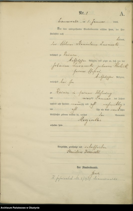 image.from.unit.number "Geburts-Haupt-Register Nr 1 - 78"