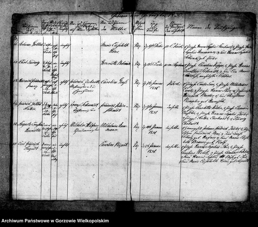 image.from.unit.number "Duplikate der Kirchenbücher von Vietz: Vietz (Witnica), Massin (Mosina)"