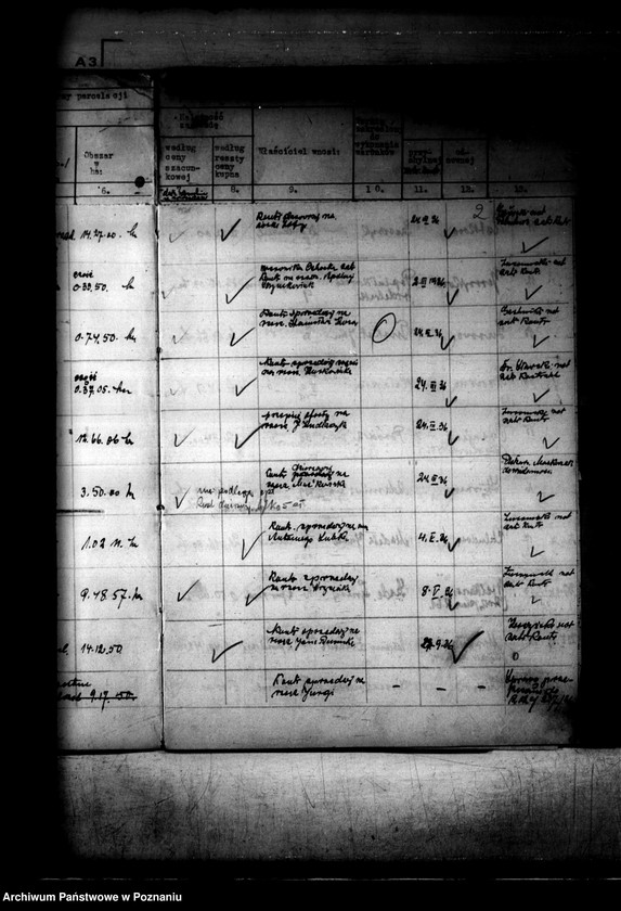 Obraz 6 z jednostki "Rejestr 12f Sprawy dotyczące działek obciążonych z art.. 54 rejestr 9f"