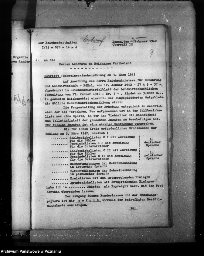 Obraz 13 z jednostki "Viehzählung (korespondencja, formularze)"