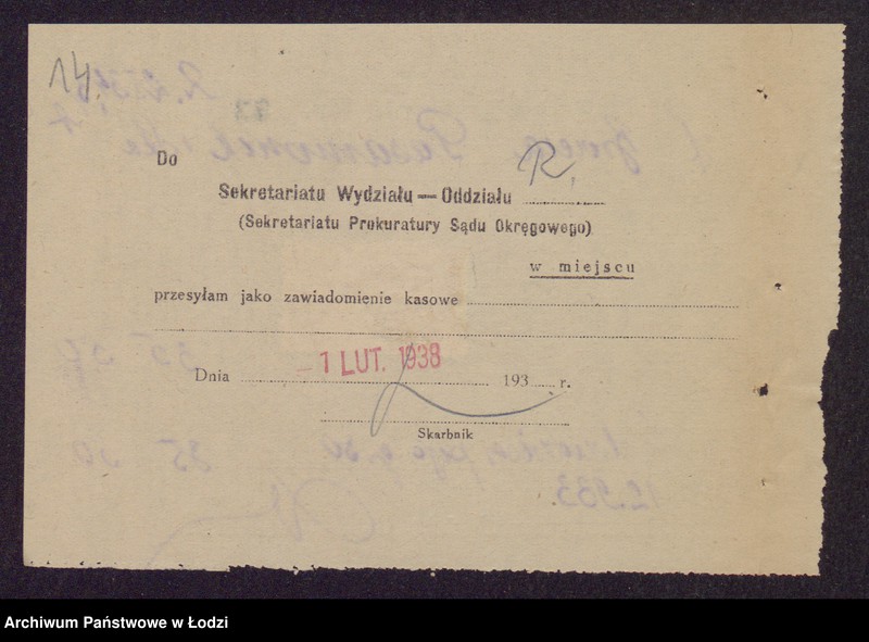 Obraz 16 z jednostki "Mojżesz Pasamonik, Munysz Pasamonik, Mendel Herc- wyrób i sprzedaż bielizny trykotowej"