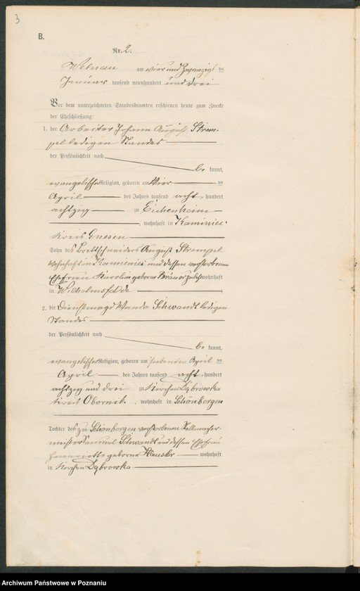 Obraz 6 z jednostki "Heiraths-Haupt-Register"