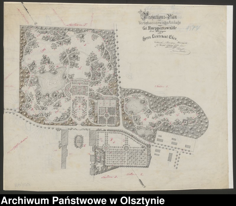 image.from.unit.number "[Projekt parku w Gumniskach Wielkich pow. Morąg należącego do p. Eben]"