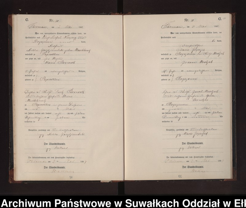 image.from.unit.number "Sterbe-Neben-Register des Preussischen Standes-Amtes Rydzewen Kreis Loetzen"