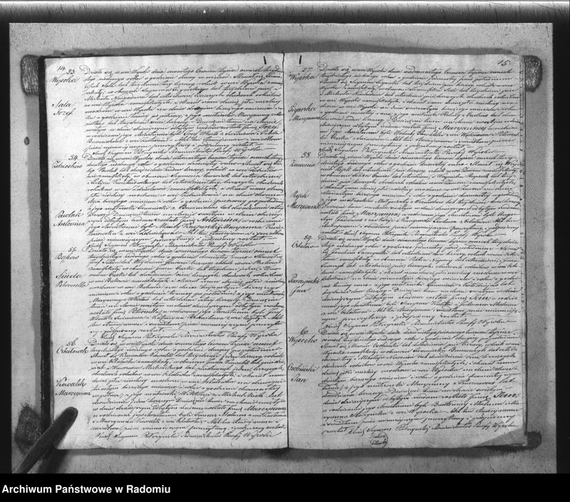 Obraz 10 z jednostki "Książka Duplikat Parafii Wysoka w powiecie Szydłowieckim Obwodzie Opoczyńskim Gubernij Sandomierskiej rok 1837 sporządzona"