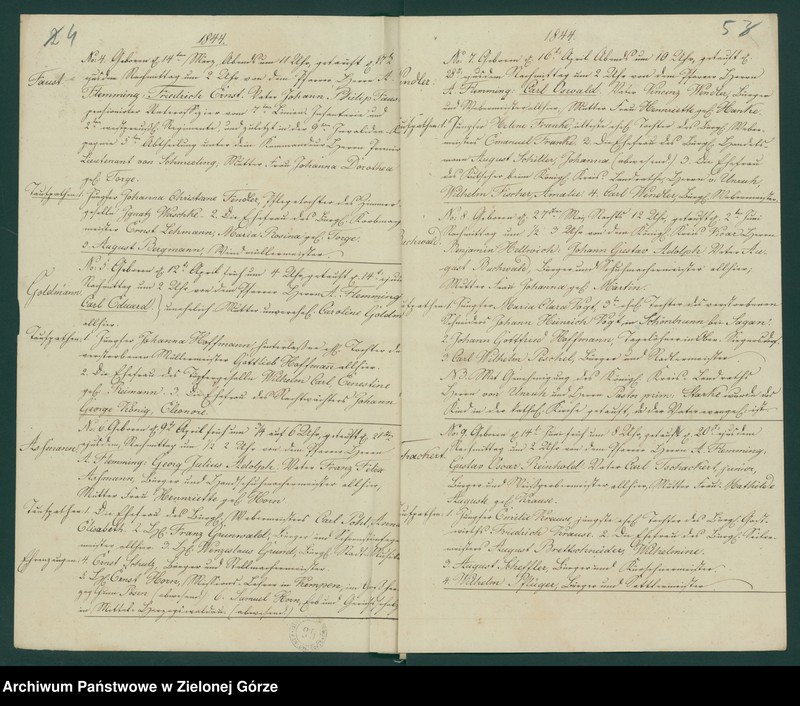 image.from.unit.number "Geboren, Getrauten, Gestorbenen bei der katholische Stadt - Pfarrkirche zu Freistadt"