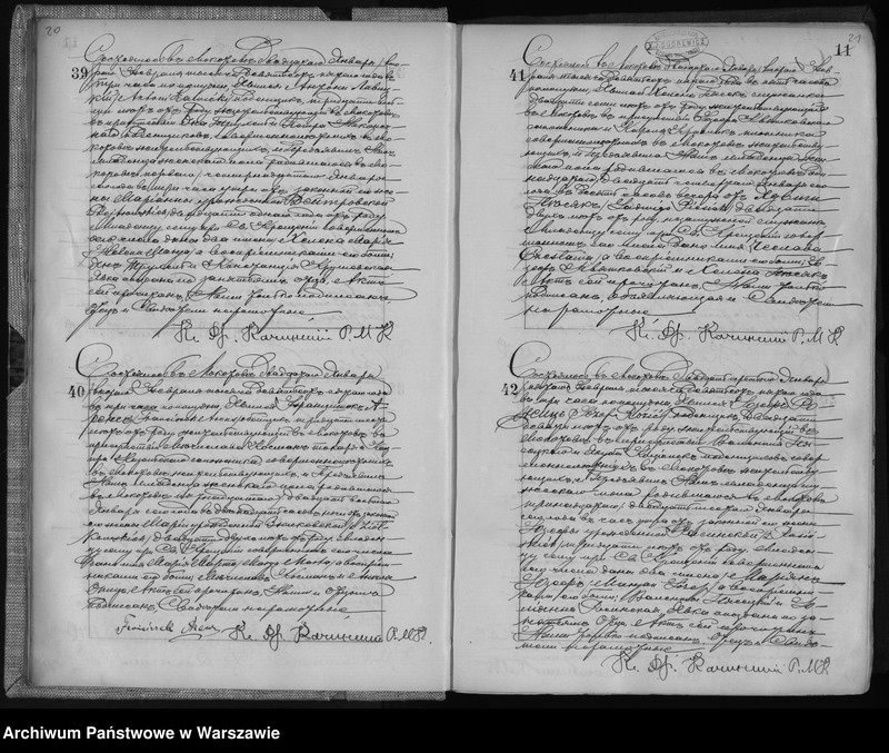 Obraz 14 z jednostki "Akta urodzeń, małżeństw i zgonów"