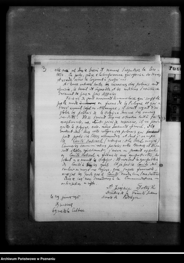 Obraz 7 z jednostki "Belgia - Komitet Pomocy Polakom w Belgii - sprawozdania i korespondencja."