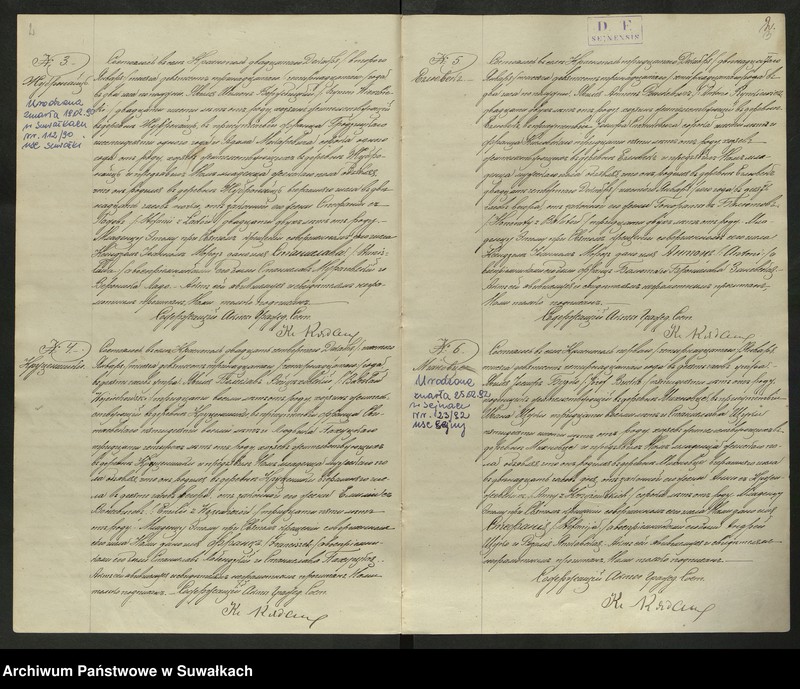 Obraz 4 z jednostki "Duplikat aktów stanu cywilnego rodzonych, zaślubionych i zmarłych z 1914 roku w parafii Krasnopol"