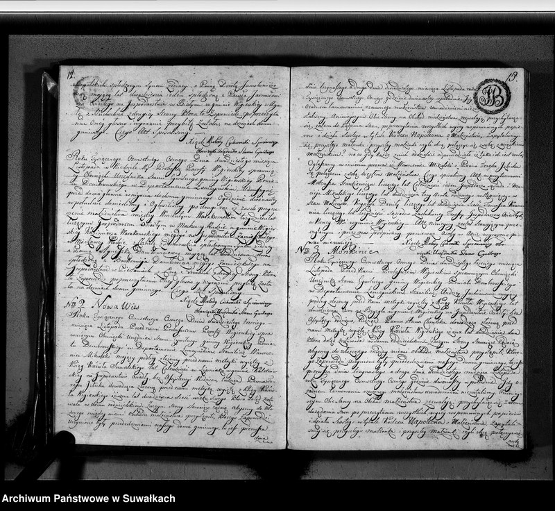 image.from.unit.number "Akta zaślubionych gminy wigierskiey od 1-go maja 1808 do dnia ostatniego kwietnia 1809"